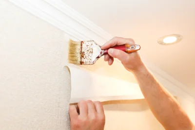 Pose de papier peint à Tasque — revêtements muraux et toiles de verre